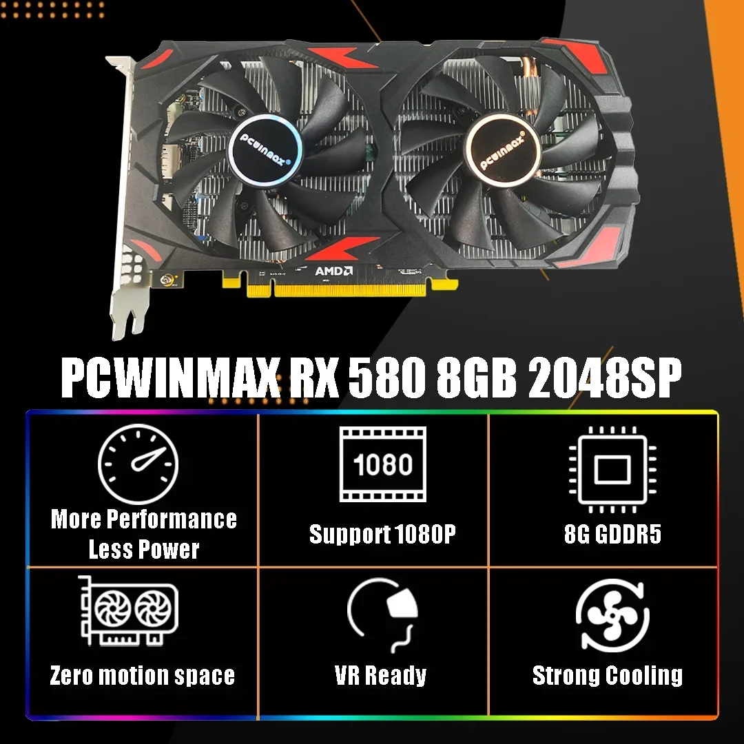 PCWINMAX Radeon RX 580 2048SP  – Rx 580 8Gb 2048Sp Gpu Bewertung und Preis